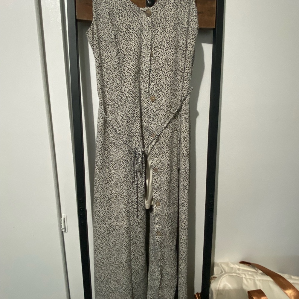Sienna Sky Gray Long Sleeve Scoop Neck Midi Dress